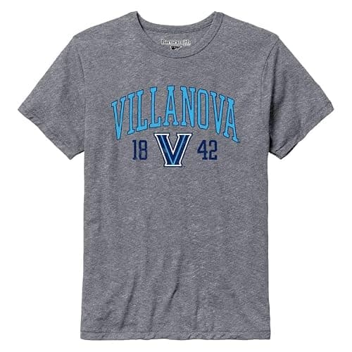 Barnesmith NCAA Unisex Short-Sleeve T-Shirt, Premium Tri-Blend, Collegiate Logo, Grey - Image 1