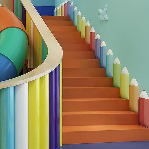 3D Anti-Collision Wall Padding, Pencil Shaped Upholstered Wall Panels, Peel and Stick Headboard, Playroom Decor Wall Padded, Nursery Sensory Wall Stickers (Orange, 12) thumbnail 5
