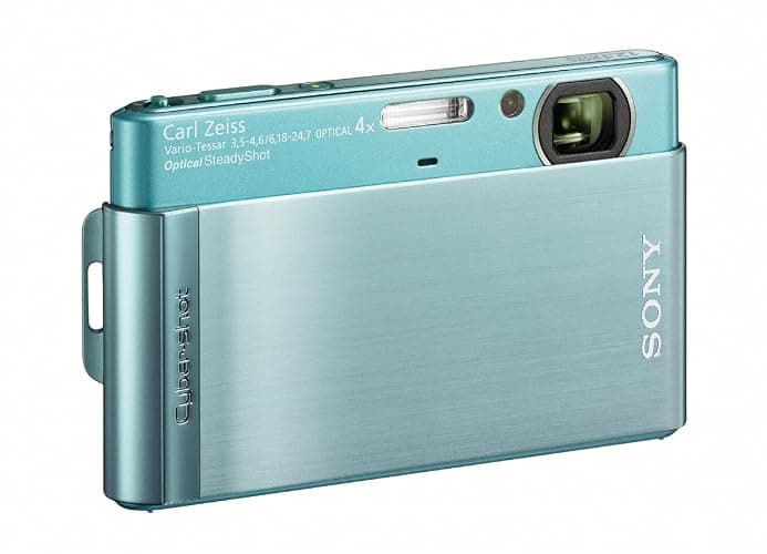 Sony Cyber-shot DSC-T90 12 MP Digital Camera with 4x Optical Zoom and Super Steady Shot Image Stabilization (Blue) thumbnail 4