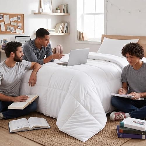 Utopia Bedding Duvet Insert, Twin XL Comforter 68 x 92 Inches, White | Cozy All Season Comforter for Kids, Boys, Girls, and Teens, Down Alternative Fill, Soft Microfiber Shell, Machine Washable thumbnail 5