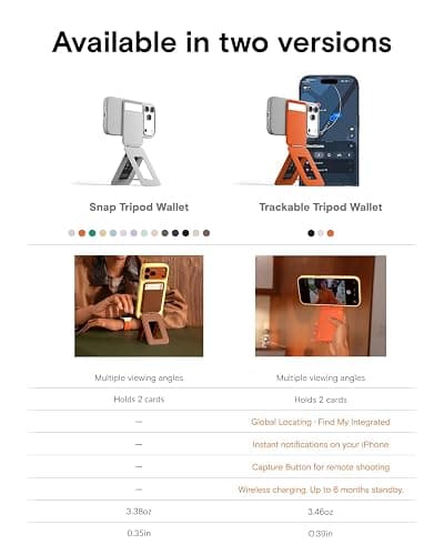 MOFT Trackable Tripod Wallet, Find My MagSafe Wallet Card Holder with Adjustable Phone Tripod Stand, 4-in-1 Magnetic Phone Wallet for iPhone 17/16/15/14/13/12 Series, Slim Minimalist Wallet,Terracotta thumbnail 9