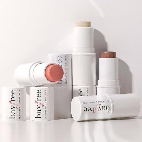 bayfree 3 PCS Makeup Cream Contour Stick Set, Highlighter & Bronzer & Blush Stick, Long Lasting, Natural Face Contour, Dewy & Matte Finish, Multi Stick Trio for All Skin thumbnail 9