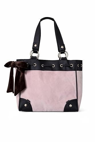 Juicy Couture Vintage Dreams Daydreamer Tote Bag, Handbag with Bow Accent & Shoulder Straps, 12 x 11 Inches thumbnail 4