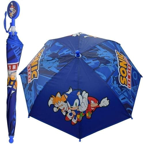 Sonic the Headgehog Small Umbrella with Clamshell Handle Blue - Image 1