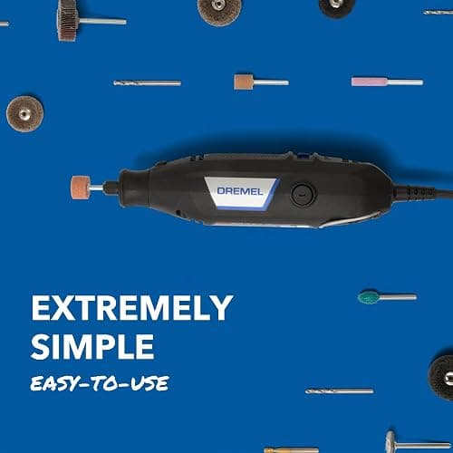 Dremel 3100-2/60 Variable Speed Rotary Tool Kit- 2 Attachments and 60 Accessories, Ideal for a Variety of Crafting and DIY Projects- Cutting, Sanding, Grinding, Polishing, Drilling, and Engraving thumbnail 5