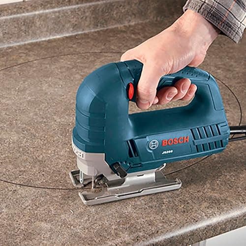 BOSCH JS260 Top-Handle Jig Saw - 6.0 Amp Motor, Variable Speed Control, Low-Vibration Plunging Design, Toolless Blade Change System - Ideal for Accurate and Smooth Cutting thumbnail 2