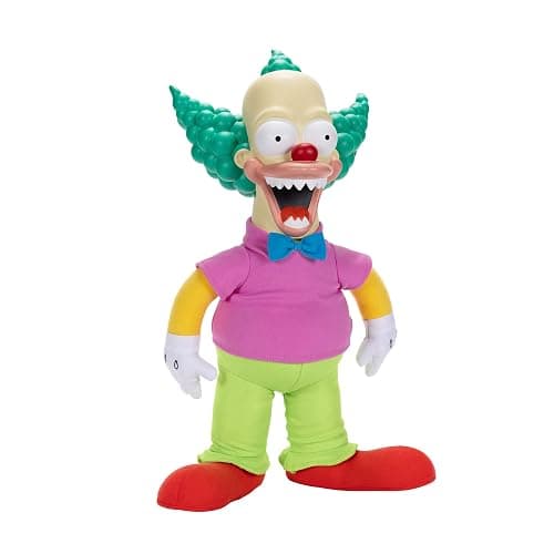 Disney The Simpsons Talking Krusty Doll Plush, 16-Inches Tall Good and Evil Krusty Pull String Doll Toy, from The Classic Treehouse of Horror III Episode thumbnail 4