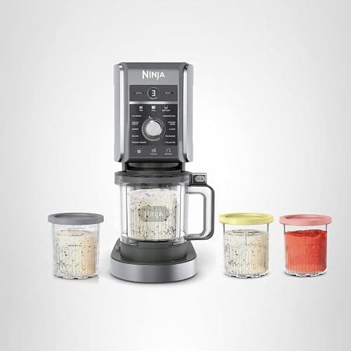 Ninja CREAMi Deluxe Ice Cream & Frozen Treat Maker, Includes (4) Family-Sized 24 oz. Tubs, for Ice Cream, Sorbet, Milkshakes, Frozen Yogurt, & More, 11-in-1, XL Capacity, Silver thumbnail 15