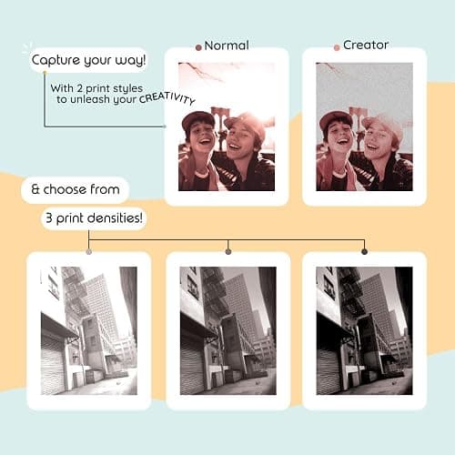 kiimento Ink-Free Instant Print Camera P2 Mint + Two 120-Prink Pack thumbnail 4