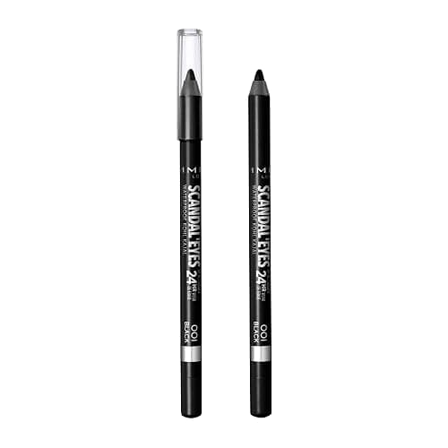 RIMMEL LONDON - Scandal'eyes Eyeliner - Waterproof Khol - 24hr Wear, Smudge-proof - Ultra Smooth & Creamy Formula - High Intensity Colour - 001 Black - 1.3g thumbnail 3