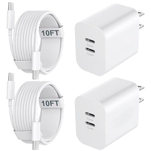 iPhone 17 16 15 Charger Fast Charging Cord, 10FT Long USB C Charging Cable with 20W Type C Charger Block for iPhone 17 Pro Max/17 Pro/17/, 16 15 Pro Max/16 15 Pro/16 15,iPad Pro/Air, Android Phone - Image 1