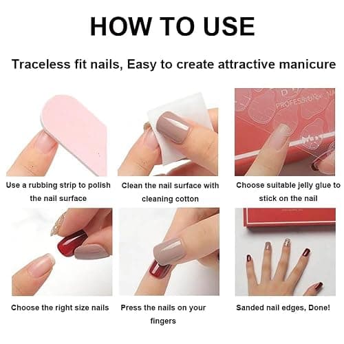 OHWODA Pink Spring Press on Nails Almond Shape Fake Nails with Small Flower Designs Daisy Floral Artificial Nails Medium Length Spring Summer Glue on Nails Flowers Stick on Nails for Women, 24Pcs thumbnail 6