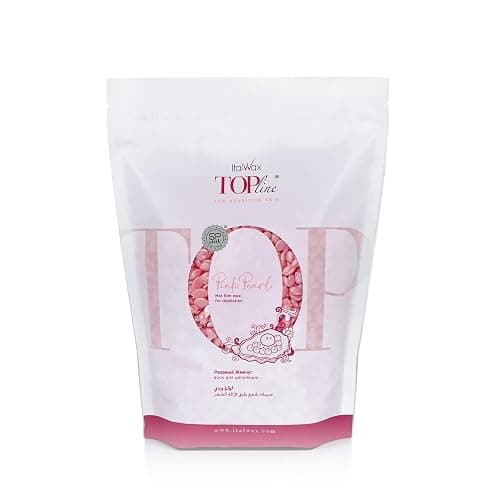 Italwax Top Line Pink Pearl Hard Wax Beads 1.65 lb (750 g) – Semi-Creamy Unscented Hard Wax for Facial Areas, Strong from First Pull, Suitable for Sensitive Skin, Professional Use – Made in Italy - Image 1