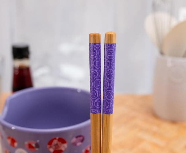 Steven Universe Crystal Gems Ceramic Ramen Dinnerware Set | Includes 20-Ounce Noodle Bowl and Wooden Chopsticks thumbnail 5