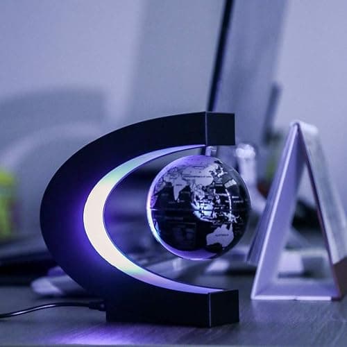 MOKOQI Magnetic Levitating Globe with LED Light, Cool Tech Gift for Men Father Boys and Girls , Birthday Gifts for Kids, Floating Globes World Desk Gadget Decor in Office Home/Display Frame Stand thumbnail 7