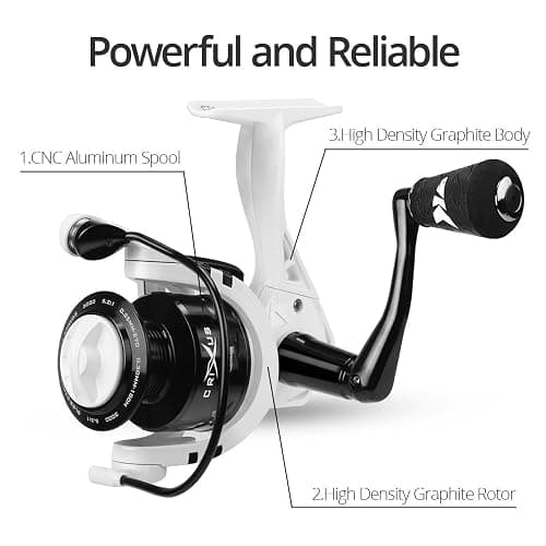KastKing Crixus Fishing Rod and Reel Combo, High Performance Spinning & Baitcaster Combo, IM6 Graphite 2Pc Blanks, Zirconium Oxide Rings, SuperPolymer Handle, Lightweight Reel with Aluminum Spool thumbnail 4