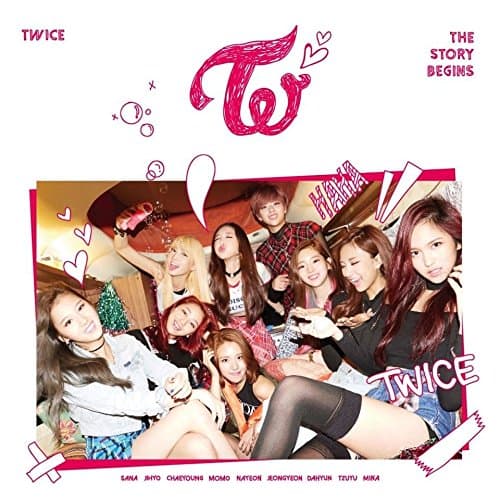 TWICE [THE STORY BEGINS] 1st Mini Album CD+Photobook+3p Card+Garland+Tracking Number - Image 1