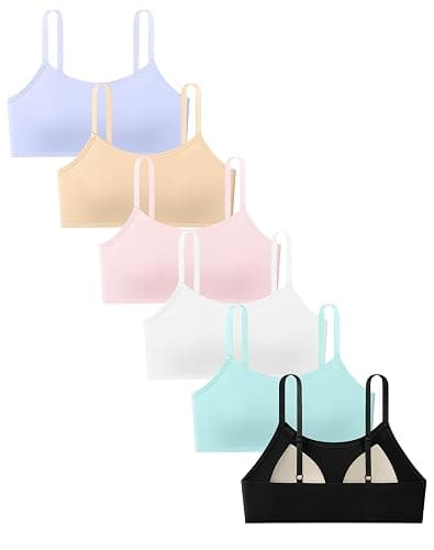 Boboking Teen Girls Training Bra Seamless Wireless Padded Adjustable Straps | Ultra-Soft Breathable High-elastic Fabric Tagless With Fixed Pads - Image 1