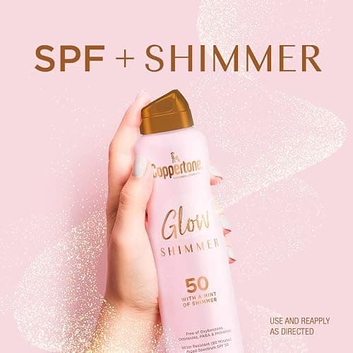 Coppertone Glow Shimmering Sunscreen Spray with Broad Spectrum SPF 50, 5 oz thumbnail 5