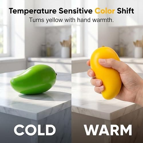 Crunchy Mango Squishy, 2026 New Fast Rebound Chameleon Mango Stress Ball (green-1pcs) thumbnail 3