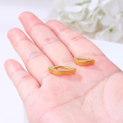 supsiah 14G Clicker Belly Button Ring，Surgical Stainless Steel Hinged Belly Button Rings Belly Barbell Piercing Navel Barbell Body Jewelry 2PCS thumbnail 3