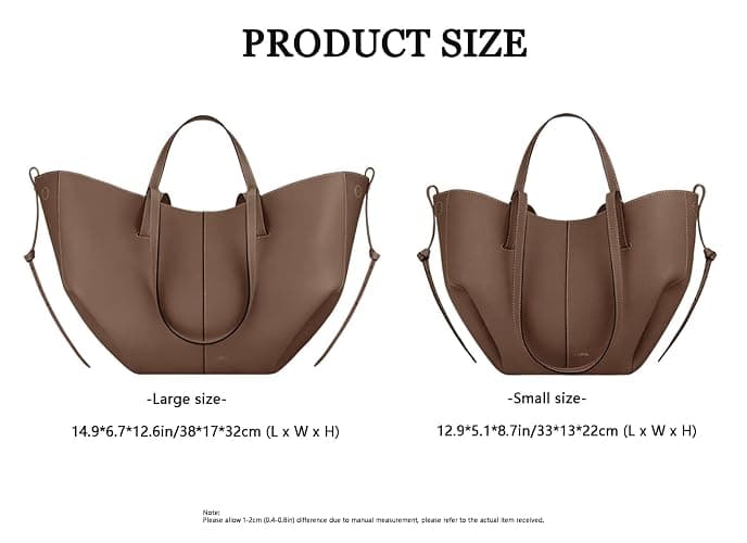 Large Capacity Tote Bag for Women, Fashion Vintage Shoulder Bag, Chic Leather Handbag Hobo Purse Work Bag. thumbnail 4