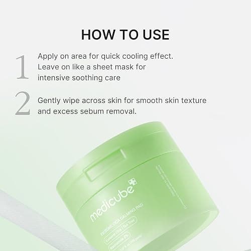 medicube Toner Pads Exosome CICA Tea Tree Calming Toner Pad for Sensitive Skin | Centella Asiatica for Redness, Breakouts | Low-irritating & Hydrating Care | Korean Skincare, 100 Pads (1 Pack) thumbnail 5