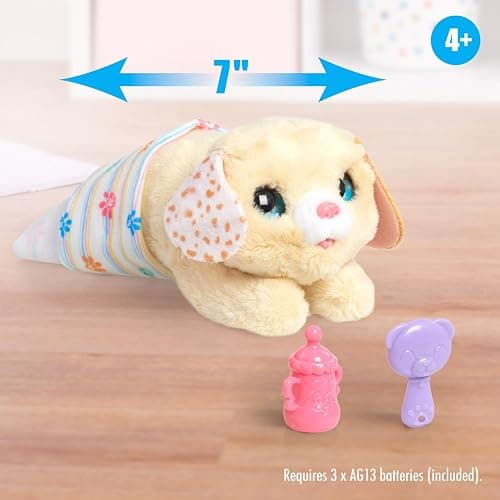 furReal Newborns Puppy Interactive Pet, Small Plush Puppy with Sounds and Motion, Holiday Stocking Stuffers, Gifts, Presents, Kids Toys for Ages 4 Up by Just Play thumbnail 2