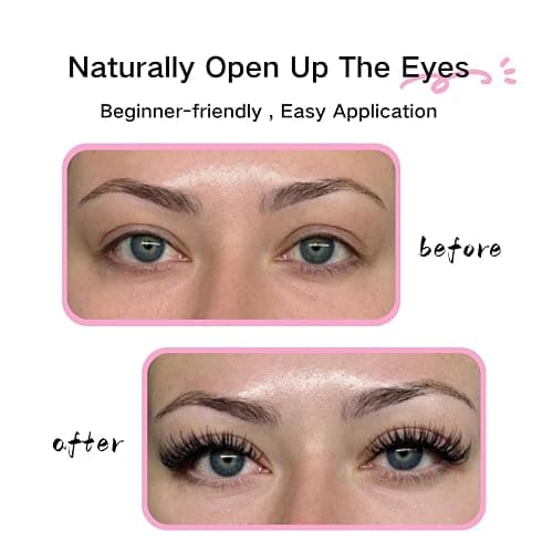 Azenlo False Eyelashes 20 Pairs Wispy Lashes Faux Mink Lashes 14mm 3D Fluffy Cat Eye Lashes （style 20-061) thumbnail 4