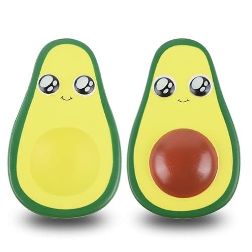 Anboor 2Pcs 4.8 Inches Squishies Avocado Slow Rising Squeeze Toys Kawaii Scented Squishies Fruit Toys Stress Relief for Kids,Party Favors,Birthday & Christmas thumbnail 6