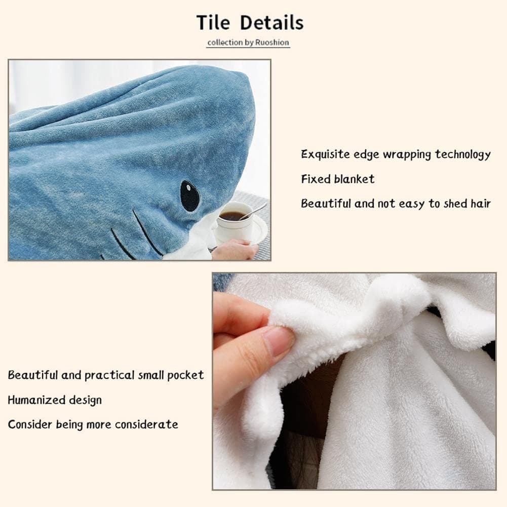 Shark Blanket Adult Wearable Blanket Bedspread, Onesie thumbnail 5