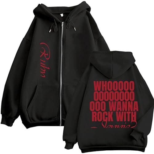 ZVKVLDE AlbumRuby Graphic Hoodie Trendiges Reißverschluss-Sweatshirt Mit Kapuze for Männer Und Frauen - Image 1