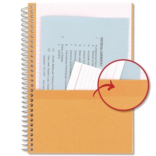 Mead Five Star Wirebound Notebook, 2-Subject, Medium/College Rule, 80 Sheets 19x13.9 cm (7.5x5.5") Assorted Cover Color thumbnail 6