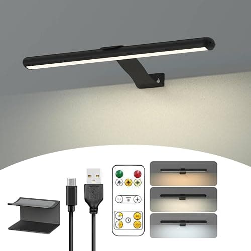 Wireless Picture Light Rechargeable, 2 in 1 Painting Light with Remote, 300LM Art Battery Display Lamp Dimmer Timer, 3 Modes Magnetic Wall Light for Artworks Dartboard - Image 1
