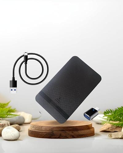 Ezekers Portable 500GB External Hard Drive - USB 3.0 & USB C for PC, Mac, PS5 (Storage Only), PS4, Phone (Android and iPhone 15/16/17) & Xbox - Ultra Fast thumbnail 4