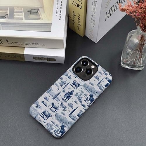 kiritfox Case Compatible with iPhone 11 Pro Max,Hybrid 2-Layer Hard Shell,Shockproof Soft for Girl Women,Vintage Western Horses Cow thumbnail 7