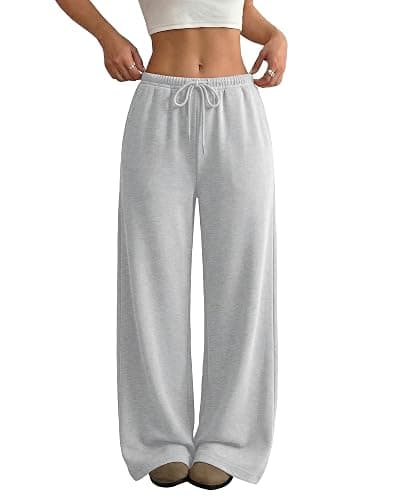 JEKAOYI Wide Leg Sweatpants for Women High Waisted Baggy Sweat Track Pants Drawstring Casual Lounge Pants with Pockets - Image 1