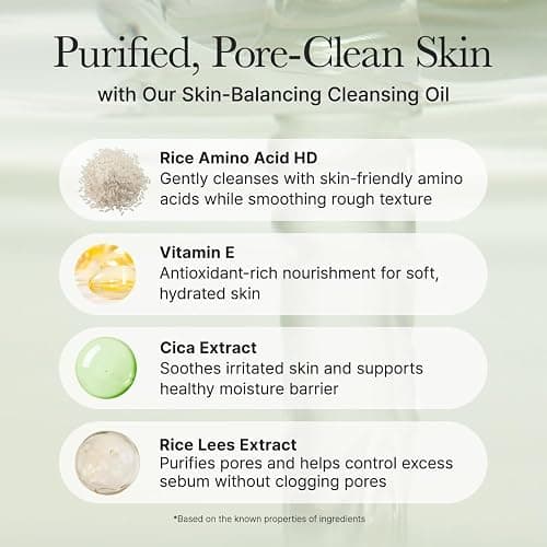 ARENCIA Pore Melt Mochi Makeup-Removing Cleansing Oil, Non-Comedogenic, Rice Amino Acids HD, Vitamin E, Cica, & Ceramide, 6.76 fl oz thumbnail 6