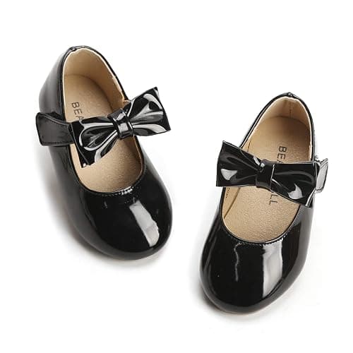 Felix & Flora Toddler Flower Girl Dress Shoes - Girl Ballet Flats Party School Shoes Wedding - Image 1