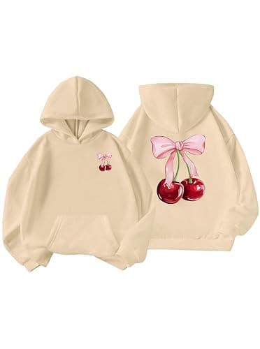 Ecolala Girls Long Sleeve Hooded Sweatshirt Thick Graphic Hoodie Cute Pullovers Tops - Image 1