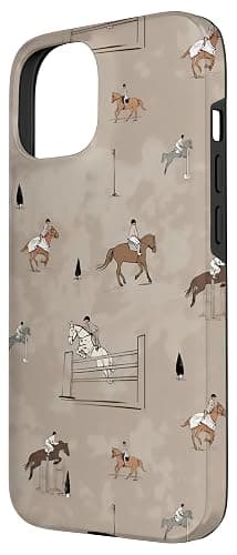 Horse Equestrian Love Horses Cute Hunter Jumper Case for iPhone 15 thumbnail 2