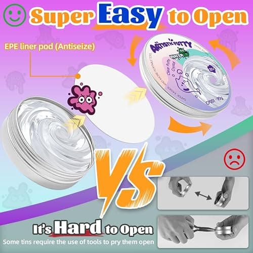 WATERELF Putty for Kids, Fidget Stress Relief Play Putty for Boys Girls Adults, Non-Sticky Therapy Toys - 3.11 Inch 3.2 Oz - CP001-Crystal thumbnail 3