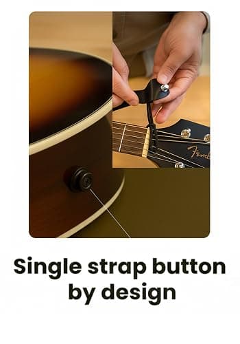 Fender FA-125 Acoustic Guitar - Sunburst Bundle with Gig Bag, Tuner, Strings, Strap, Picks, and Austin Bazaar Instructional DVD thumbnail 8