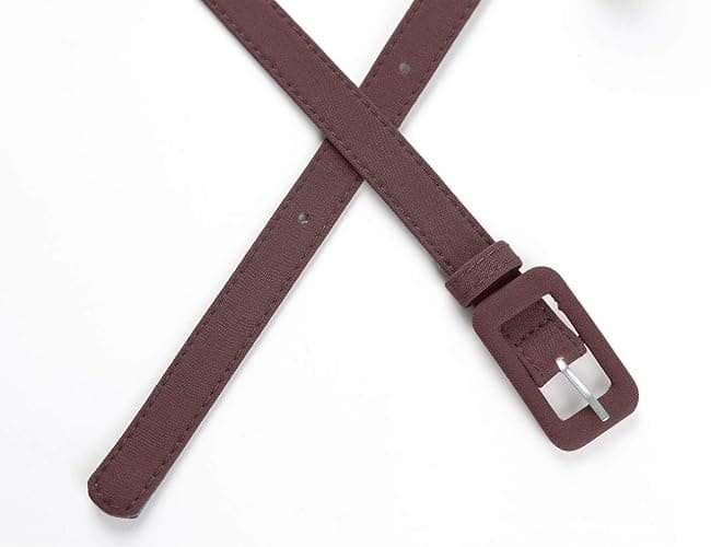 MUXXN Womens Belt- Solid Color Basic Belt for Casual Formal Dress or Jeans thumbnail 2