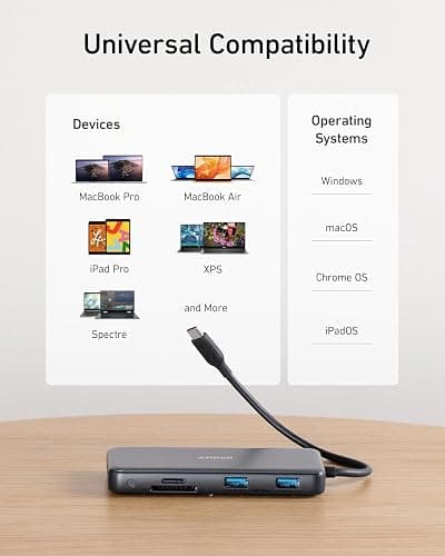 Anker 555 USB-C Hub (8-in-1), with 85W Power Delivery, 4K 60Hz HDMI Port, 10Gbps USB C and 2 A Data Ports, Ethernet microSD SD Card Reader, for MacBook Pro More thumbnail 5