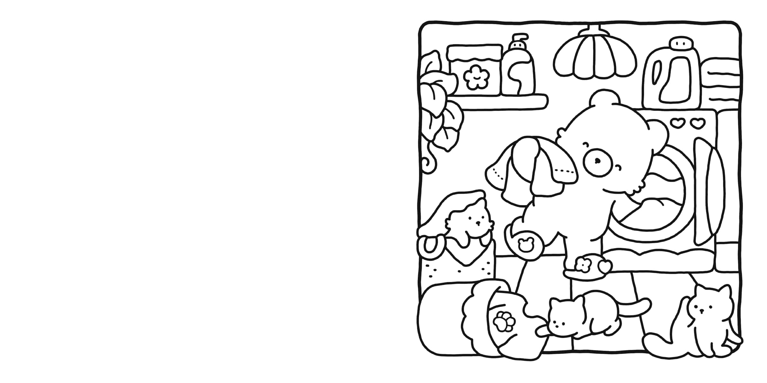 Cozy Friends: Coloring Book for Adults and Kids thumbnail 3