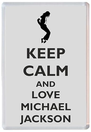 Keep Calm and Love Michael Jackson - Jumbo Fridge Magnet - Image 1