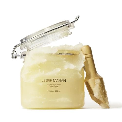 Josie Maran Sugar Body Scrub - Argan Oil Exfoliating Sugar Scrub with Coconut Oil & Shea Butter - Softens, Smooths & Hydrates Dry Skin - Vegan & Cruelty Free - Sweet Clementine (10 oz) - Image 1