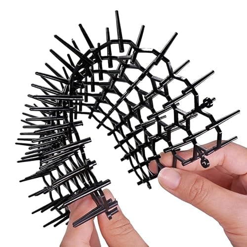 Ley's 12 Pack Cat Deterrent Mat, 6 x 8 in Scat Mat with Spikes, Keep Cats Away from Plants, Indoor Furniture & Outdoor Garden Fence – Pet Repellent Barrier thumbnail 6