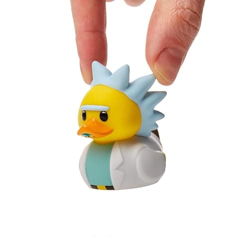 TUBBZ: Rick and Morty - Rick Sanchez Mini Rubber Duck Collectable Toy 5 cm | Official Rick and Morty Merch – Mini Vinyl Figure with Bathtub Display, Mad Scientist, Fan Decor & Novelty Duck Gift - Image 1